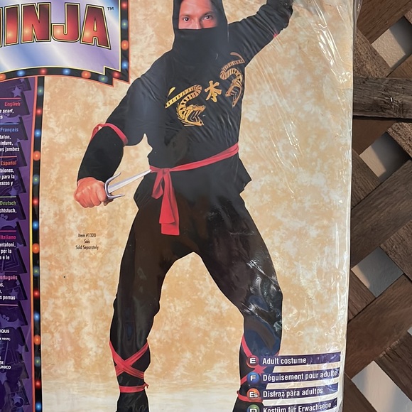 Brand New Rubie's Adult Ninja Costume Size Medium - Picture 4 of 4